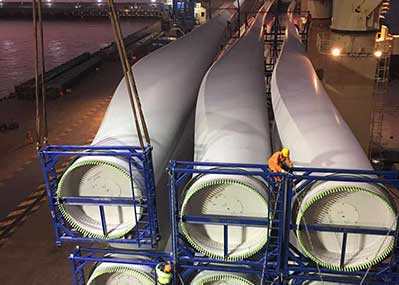 wind plant, wind blade, project logistics, chartering, breakbulk, shipping, transporation, T-link shipping